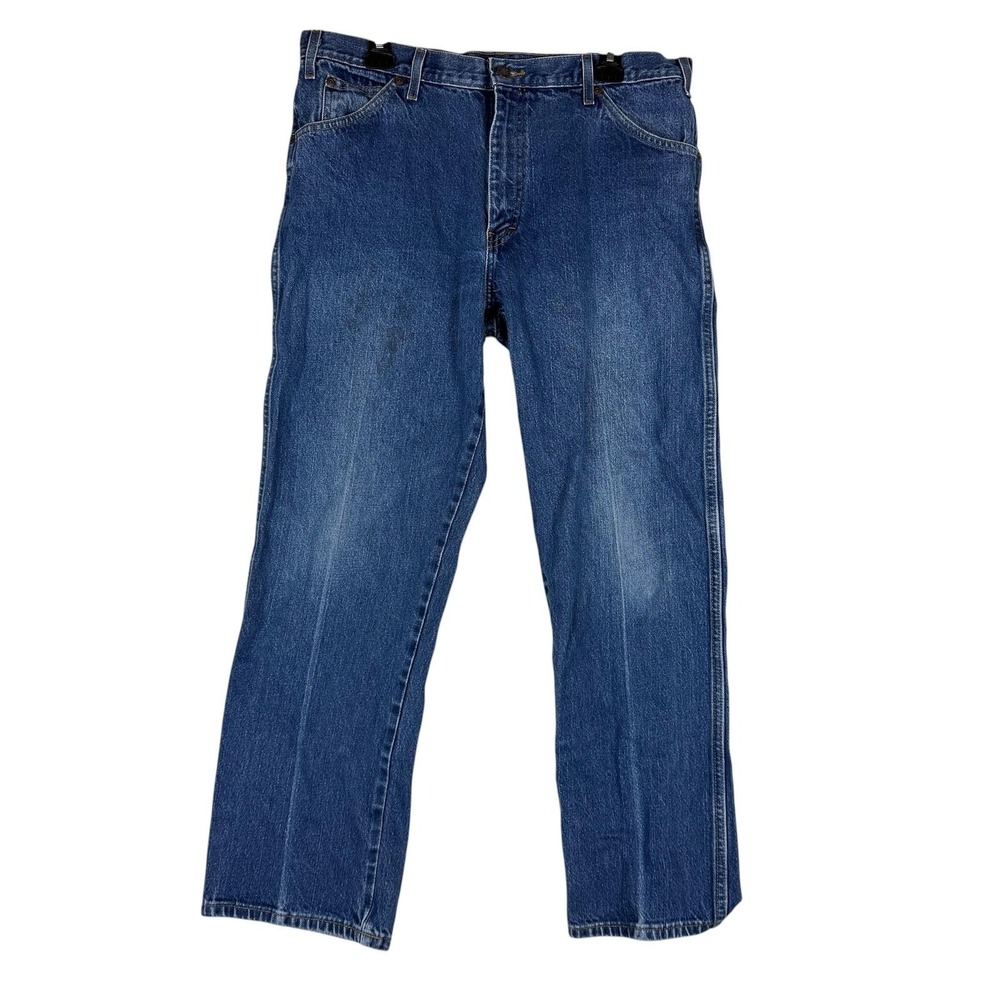 Dickies 9393NB Jeans Mens 36x30 Blue Medium Wash Regular Straight Denim Workwear